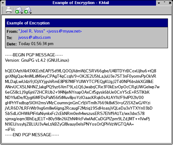 KMail Receive Encrypted